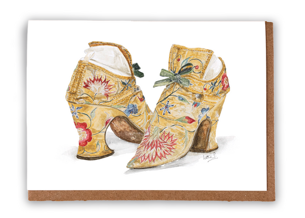 Antique Shoes, Set of 6 Cards