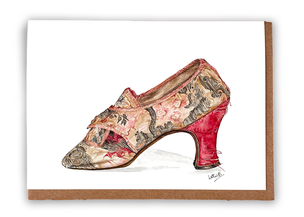 Antique Shoes, Set of 6 Cards